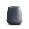 KANTE 11.81 in. x 12.2 in. Round Charcoal Finish Lightweight Concrete & Fiberglass Indoor Outdoor Planter with Drainage Hole -KANTE Sales charcoal kante plant pots rc0149a c60121 64 1000