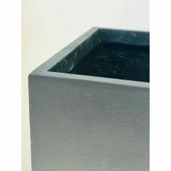 KANTE 10 in. Tall Charcoal Lightweight Concrete Square Modern Outdoor Planter -KANTE Sales charcoal kante plant pots rf0001a c60121 44 1000