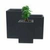 KANTE 19", 16" and 13"H Charcoal Finish Concrete Tall Square Set of 3, Outdoor Indoor Lightweight Planters w/ Drainage Hole 1 KANTE 19", 16" and 13"H Charcoal Finish Concrete Tall Square Set of 3, Outdoor Indoor Lightweight Planters w/ Drainage Hole -KANTE Sales charcoal kante plant pots rf0007abc c60121 64 1000
