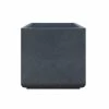 KANTE 11.81 x 11.81 in. Square Charcoal Lightweight Concrete and Weather Resistant Fiberglass Planter w/Drainage Hole -KANTE Sales charcoal kante plant pots rf0221b c60121 64 1000
