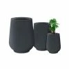 KANTE 26.5 in., 20 in. & 13.1 in. H Round Charcoal Concrete Tall Planters (Set of 3), Outdoor Indoor Large with Drainage Holes -KANTE Sales charcoal kante plant pots rf2015023abc c60121 64 1000