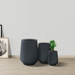 KANTE 26.5 in., 20 in. & 13.1 in. H Round Charcoal Concrete Tall Planters (Set of 3), Outdoor Indoor Large with Drainage Holes 19 KANTE 26.5 in., 20 in. & 13.1 in. H Round Charcoal Concrete Tall Planters (Set of 3), Outdoor Indoor Large with Drainage Holes -KANTE Sales charcoal kante plant pots rf2015023abc c60121 fa 1000