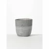 SULLIVANS Gray Cement Pot -KANTE Sales gray sullivans plant pots cmt1186 64 1000