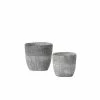 SULLIVANS Gray Cement Pot (Set of 2) -KANTE Sales gray sullivans plant pots cmt1187 64 1000
