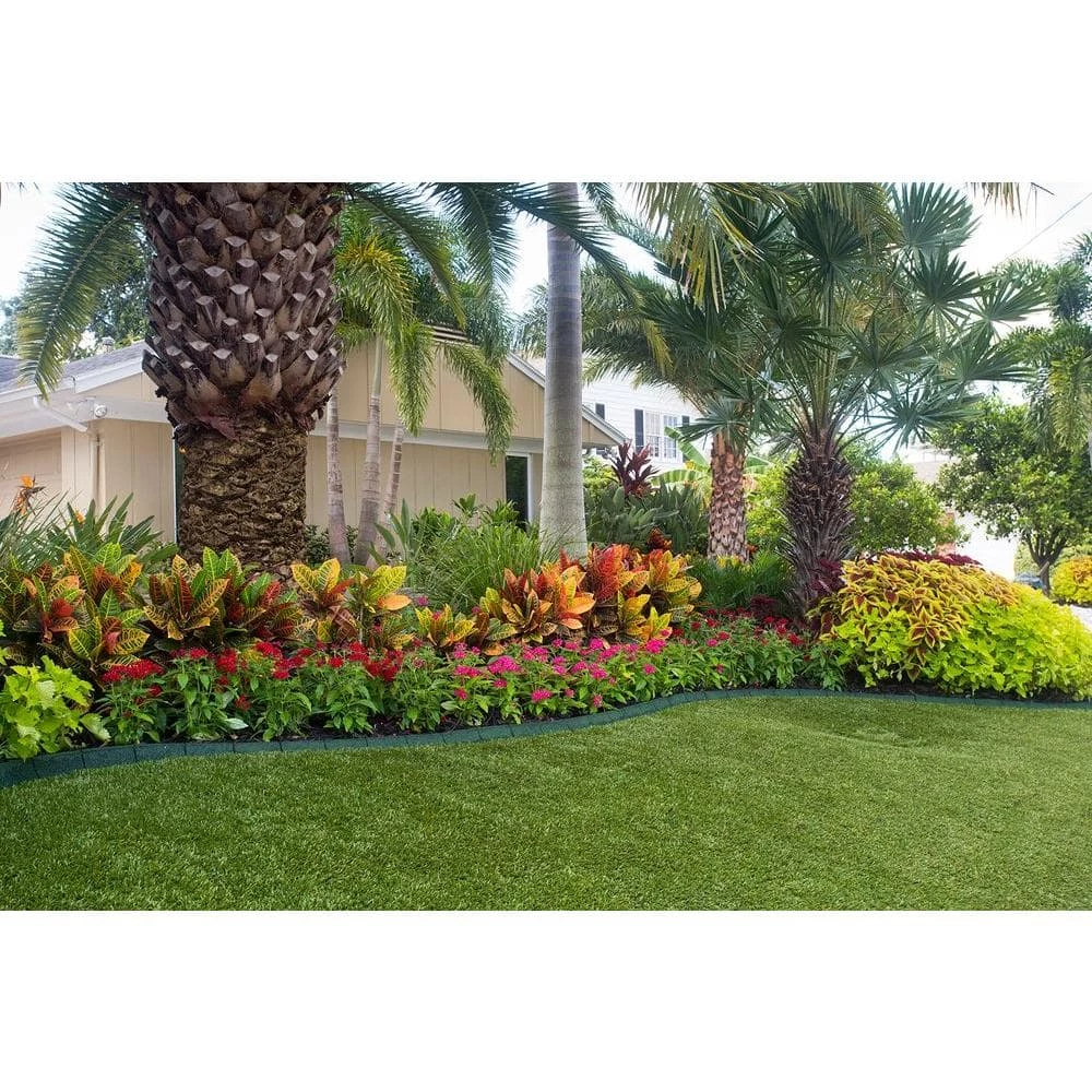 Vigoro EcoBorder 4 ft. Green Rubber Landscape Edging (6-Pack) 4 Vigoro EcoBorder 4 ft. Green Rubber Landscape Edging (6-Pack) - Image 2