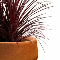 KANTE 16 in. Dia. Round Iron Oxide Concrete Bowl Planter, Outdoor Indoor Large Planter Pot with Drainage Hole -KANTE Sales iron oxide kante plant pots rc0051b c80621 fa 1000
