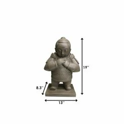 KANTE 19 in. H Sculpting Clay Lightweight Concrete/Fiberglass Indoor Outdoor Praying Standing Warrior Statue -KANTE Sales kante garden statues ospd0010a c70041 d4 1000
