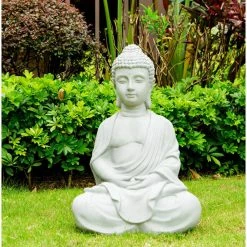 KANTE Lightweight Sitting Meditating Buddha Zen Indoor -KANTE Sales kante garden statues r141006 c80021 c3 1000