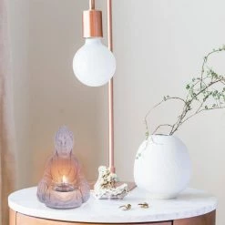 KANTE 6.5 in. H Gray Cement Sitting Buddha Garden Statue Tealight Candle Holder Ornament (2-Pack) -KANTE Sales kante garden statues sx20200178 76 1000