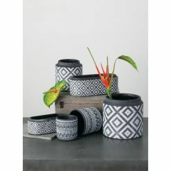 SULLIVANS Multi-Color Ceramic Flower Pots (Set of 2) 10 SULLIVANS Multi-Color Ceramic Flower Pots (Set of 2) -KANTE Sales multicolor sullivans plant pots cm2911 1f 1000