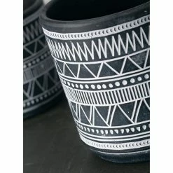 SULLIVANS Multi-Color Ceramic Flower Pots (Set of 2) 9 SULLIVANS Multi-Color Ceramic Flower Pots (Set of 2) -KANTE Sales multicolor sullivans plant pots cm2911 4f 1000