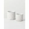 SULLIVANS Multi-Color Cement Patterned Pot (Set of 2) -KANTE Sales multicolor sullivans plant pots cmt1183 64 1000