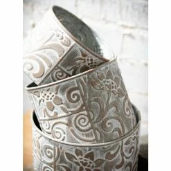 SULLIVANS Multi-Color Metal Planter (Set of 3) 10 SULLIVANS Multi-Color Metal Planter (Set of 3) -KANTE Sales multicolor sullivans plant pots met1680 1f 1000