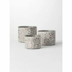 SULLIVANS Multi-Color Metal Planter (Set of 3) 11 SULLIVANS Multi-Color Metal Planter (Set of 3) -KANTE Sales multicolor sullivans plant pots met1680 44 1000