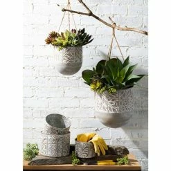 SULLIVANS Multi-Color Metal Planter (Set of 3) 9 SULLIVANS Multi-Color Metal Planter (Set of 3) -KANTE Sales multicolor sullivans plant pots met1680 4f 1000