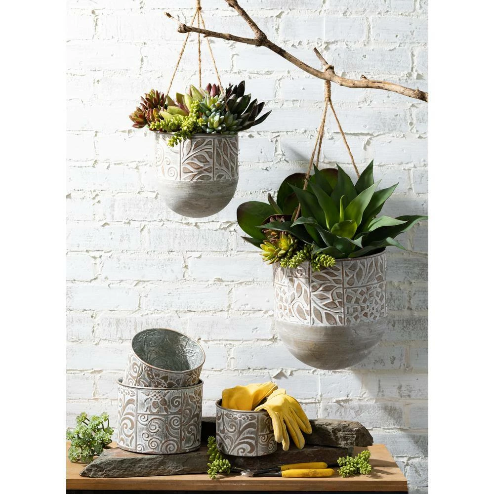 SULLIVANS Multi-Color Metal Planter (Set of 3) 5 SULLIVANS Multi-Color Metal Planter (Set of 3) - Image 3