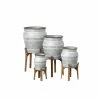 SULLIVANS Multi-Color Metal Planter On Stand (Set of 4) -KANTE Sales multicolor sullivans plant pots met1686 64 1000