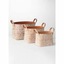 SULLIVANS Multi-Color Metal Speckled Planter (Set of 3) 9 SULLIVANS Multi-Color Metal Speckled Planter (Set of 3) -KANTE Sales multicolor sullivans plant pots met1694 1f 1000