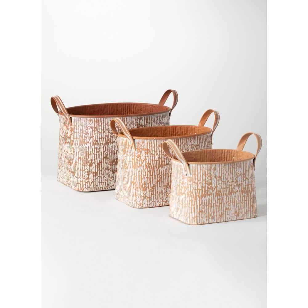 SULLIVANS Multi-Color Metal Speckled Planter (Set of 3) 6 SULLIVANS Multi-Color Metal Speckled Planter (Set of 3) - Image 4