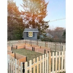 Vigoro 37.1 in. H x 45.35 in. W Cedar Garden Fence Panel -KANTE Sales natural cedar wood vigoro garden fencing 860664 1f 1000