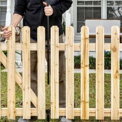 Vigoro 37.1 in. H x 45.35 in. W Cedar Garden Fence Panel -KANTE Sales natural cedar wood vigoro garden fencing 860664 31 1000