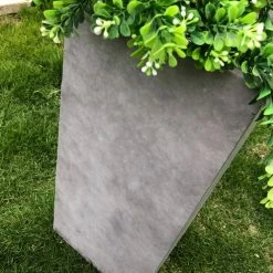 KANTE 24 in. H Square Natural Concrete/Fiberglass Indoor Outdoor Tall Modern Seamless Planter -KANTE Sales natural concrete kante plant pots osf0002b c80021 44 1000