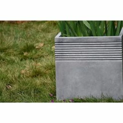 KANTE 15 in. W Square Natural Concrete/Fiberglass Indoor Outdoor Elegant Planter -KANTE Sales natural concrete kante plant pots osf0128b c80021 1f 1000
