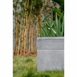 KANTE 15 in. W Square Natural Concrete/Fiberglass Indoor Outdoor Elegant Planter -KANTE Sales natural concrete kante plant pots osf0128b c80021 4f 1000