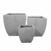 KANTE Square Natural Finish Lightweight Concrete & Weather Resistant Fiberglass Planters with Drainage Holes (Set of 3) -KANTE Sales natural concrete kante plant pots rf0126abc c80021 64 1000