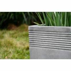 KANTE Small 15 in. Tall Natural Lightweight Concrete Modern Square Outdoor Planter -KANTE Sales natural concrete kante plant pots rf0128b c80021 1d 1000