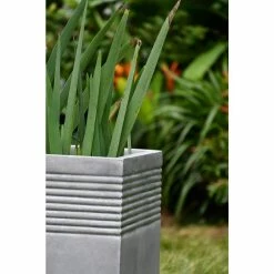 KANTE Small 15 in. Tall Natural Lightweight Concrete Modern Square Outdoor Planter -KANTE Sales natural concrete kante plant pots rf0128b c80021 a0 1000
