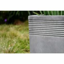 KANTE Small 15 in. Tall Natural Lightweight Concrete Modern Square Outdoor Planter -KANTE Sales natural concrete kante plant pots rf0128b c80021 fa 1000