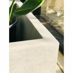 KANTE 37.4 in. L Natural Lightweight Concrete Modern Square Outdoor Planter -KANTE Sales natural concrete kante plant pots rf0151a c80021 4f 1000