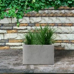 KANTE 6.89"W x 19.49"L x 15.94"H Rectangular Natural Finish Lightweight Concrete and Fiberglass Long Planter w/ Drainage Hole 15 KANTE 6.89"W x 19.49"L x 15.94"H Rectangular Natural Finish Lightweight Concrete and Fiberglass Long Planter w/ Drainage Hole -KANTE Sales natural concrete kante plant pots rf0260a c80021 44 1000