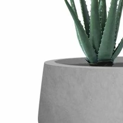 KANTE 21.6", 16.9", and 12.5"W Round Natural Concrete Elegant Planters, Set of 3 Outdoor Indoor Seamless w/ Drainage Hole -KANTE Sales natural concrete kante plant pots rf2015021abc c80021 1f 1000