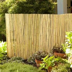 Vigoro 4 ft. H x 6 ft. W Natural Bamboo Fence -KANTE Sales natural vigoro garden fencing 4477405 1f 1000