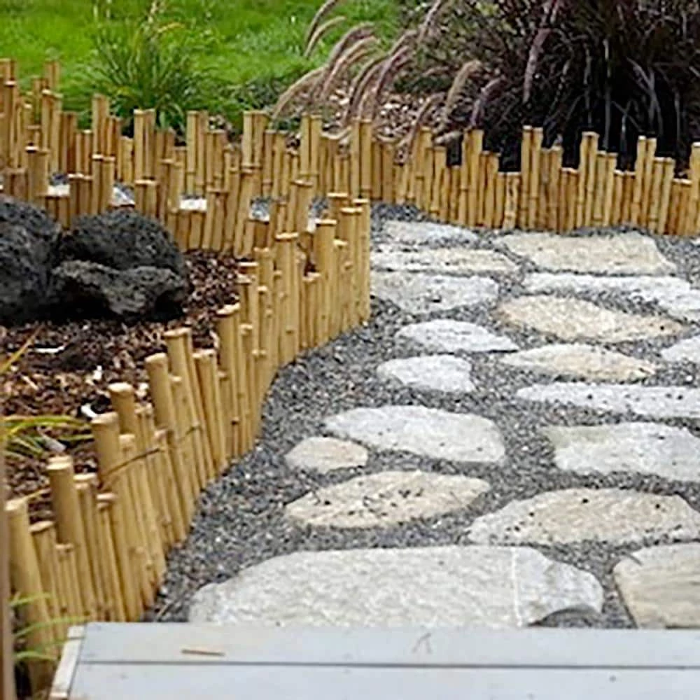 Vigoro Natural Pipe Organ 8 in. Bamboo Garden Fence 7 Vigoro Natural Pipe Organ 8 in. Bamboo Garden Fence - Image 5
