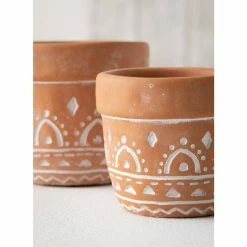 SULLIVANS Orange Cement Planter (Set of 2) 8 SULLIVANS Orange Cement Planter (Set of 2) -KANTE Sales orange sullivans plant pots cmt1180 4f 1000