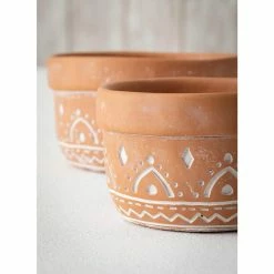 SULLIVANS Orange Cement Dish Garden Pot (Set of 2) 7 SULLIVANS Orange Cement Dish Garden Pot (Set of 2) -KANTE Sales orange sullivans plant pots cmt1181 4f 1000