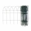 Vigoro 14 in. x 20 ft. Rolled Metal Garden Fence, Green -KANTE Sales powder coated green vigoro garden fencing 89311hd 64 1000