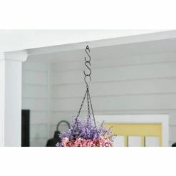 Vigoro 1.77 in. x 0.157 in. x 3.35 in. Black Metal Extender Hooks (2-Pack) -KANTE Sales powder coating vigoro plant hangers 541117 40 1000