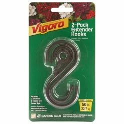 Vigoro 1.77 in. x 0.157 in. x 3.35 in. Black Metal Extender Hooks (2-Pack) -KANTE Sales powder coating vigoro plant hangers 541117 a0 1000