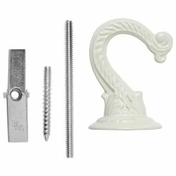 Vigoro 1.75 in. x 1.5 in. x 2.25 in. White Metal Large Ceiling Hook -KANTE Sales powder coating vigoro plant hangers 542229 a0 1000