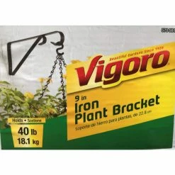 Vigoro 9.81 in. x 0.625 in. x 4.5 in. Black Iron Plant Bracket 13 Vigoro 9.81 in. x 0.625 in. x 4.5 in. Black Iron Plant Bracket -KANTE Sales powder coating vigoro plant hangers 570591 1d 1000