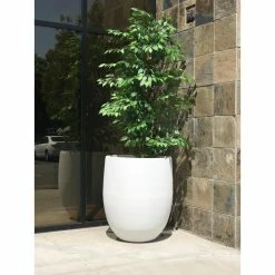 KANTE 21.7 in. H Round Pure White Concrete Indoor Outdoor Modern Tall Planter 17 KANTE 21.7 in. H Round Pure White Concrete Indoor Outdoor Modern Tall Planter -KANTE Sales pure white kante plant pots osc0066a c80011 1f 1000