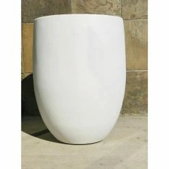 KANTE 21.7 in. H Round Pure White Concrete Indoor Outdoor Modern Tall Planter 16 KANTE 21.7 in. H Round Pure White Concrete Indoor Outdoor Modern Tall Planter -KANTE Sales pure white kante plant pots osc0066a c80011 4f 1000