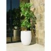KANTE 21.7 in. H Round Pure White Concrete Indoor Outdoor Modern Tall Planter -KANTE Sales pure white kante plant pots osc0066a c80011 64 1000