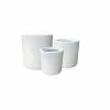 KANTE 15.8 in. x 12.9 in. & 9.8 in. W Round Pure White Concrete/Fiberglass Indoor Outdoor Modern Seamless Planters (Set of 3) -KANTE Sales pure white kante plant pots osc0119abc c80011 64 1000