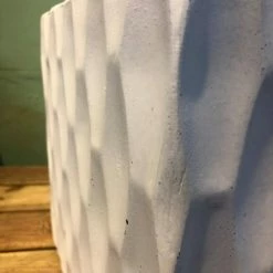 KANTE 16 in. W Square Pure White Concrete/Fiberglass Indoor Outdoor Elegant Retro Planter -KANTE Sales pure white kante plant pots osf0201c c80011 4f 1000