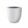 KANTE 13.39 in. x 12.6 in. Round Pure White Lightweight Concrete and Fiberglass Indoor Outdoor Planter with Drainage Hole -KANTE Sales pure white kante plant pots rc0152b c80011 64 1000